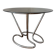 Glass and chrome table 70s Space Age
