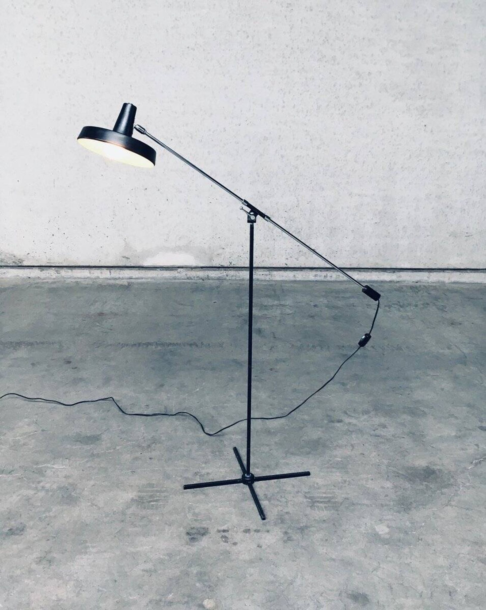 Mid-Century Modern Counterbalance Floor Lamp by Boulanger, Belgium, 1960s