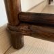 Vintage bamboo and wood rattan desk