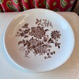 Tasse et sous-tasse fleurs marron Vaisselle anglaise