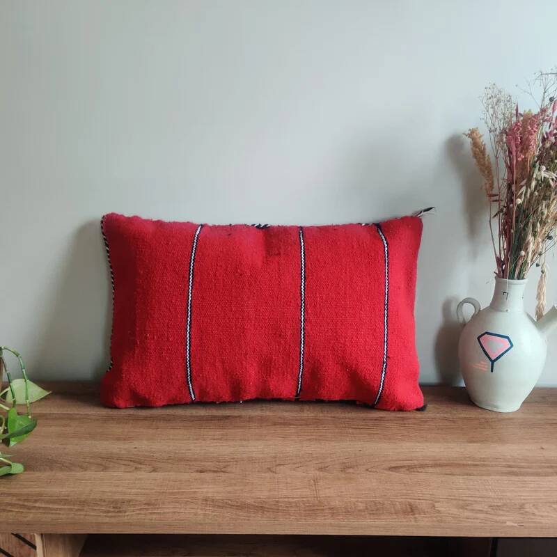 Coussin marocain rouge kilim