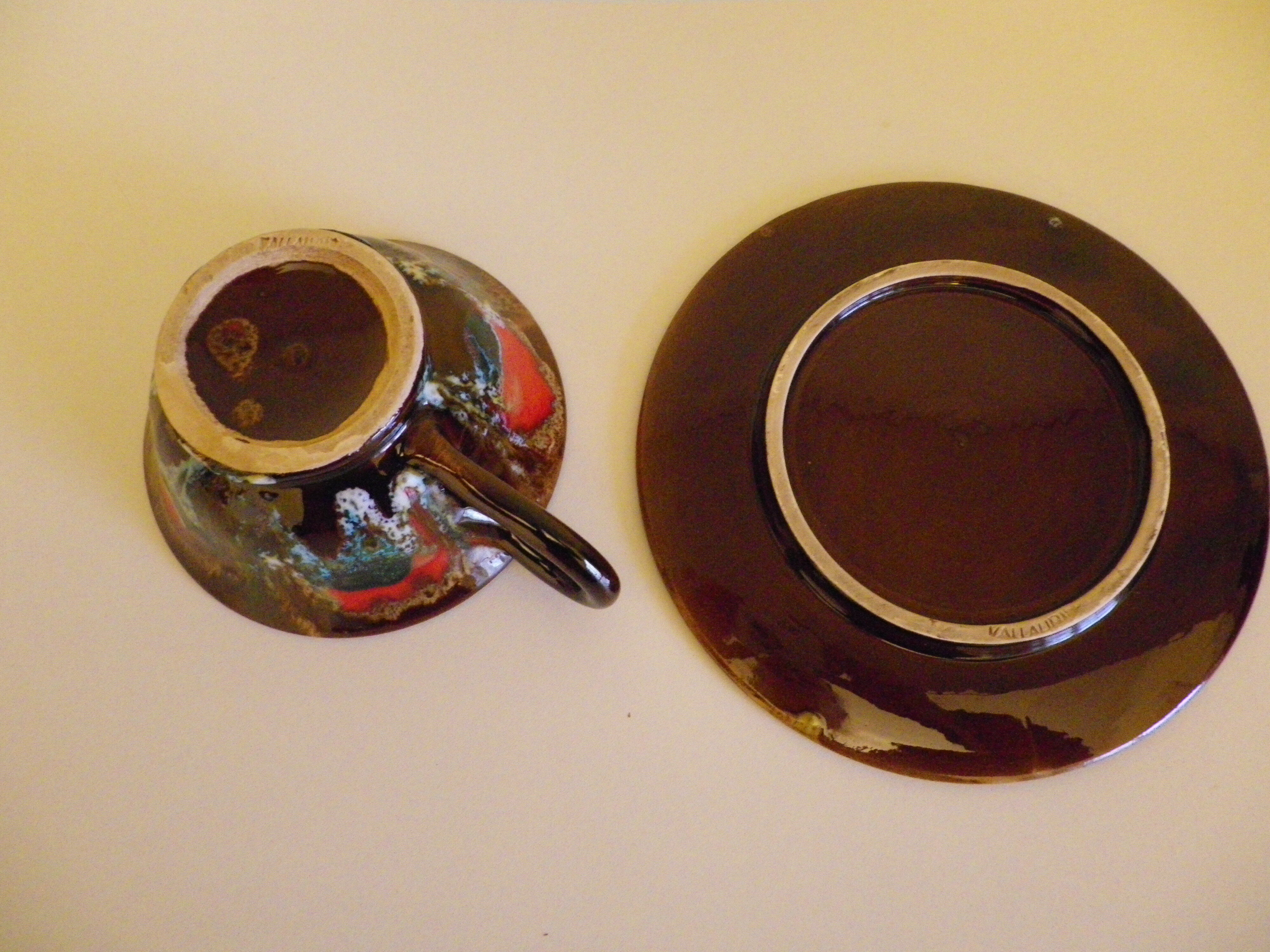 Cup and saucer - Vallauris - 80s