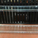 Plexi console double glass tray
