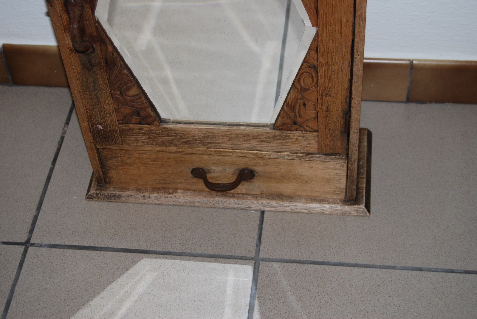 Bathroom wooden cabinet