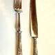 Silver-plated cutlery set with Minerva helmet, Paris