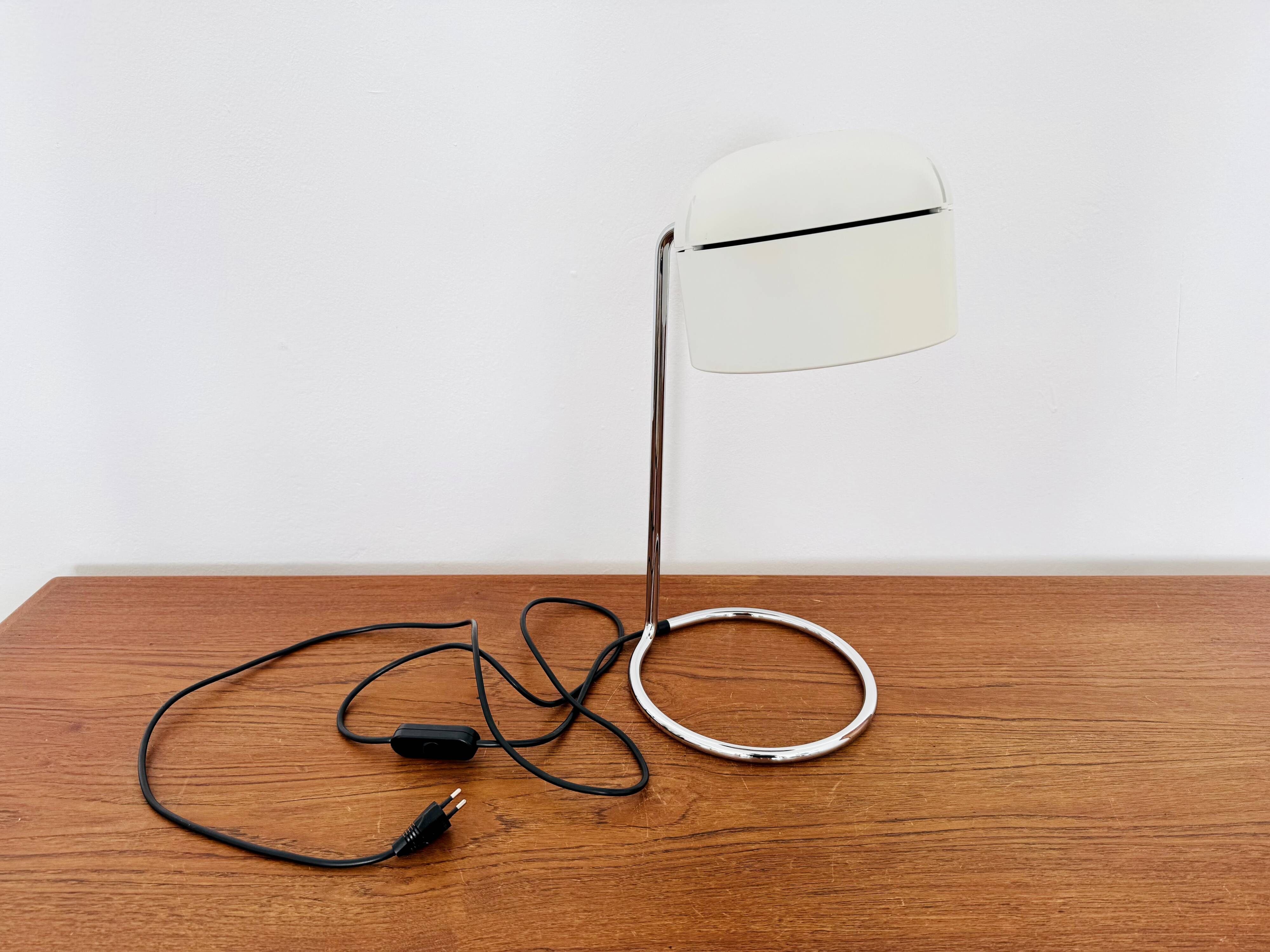 1 of 2 Adjustable Space Age Spot Table Lamps by Arnold Berges for Staff