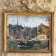 Huile sur toile Honfleur