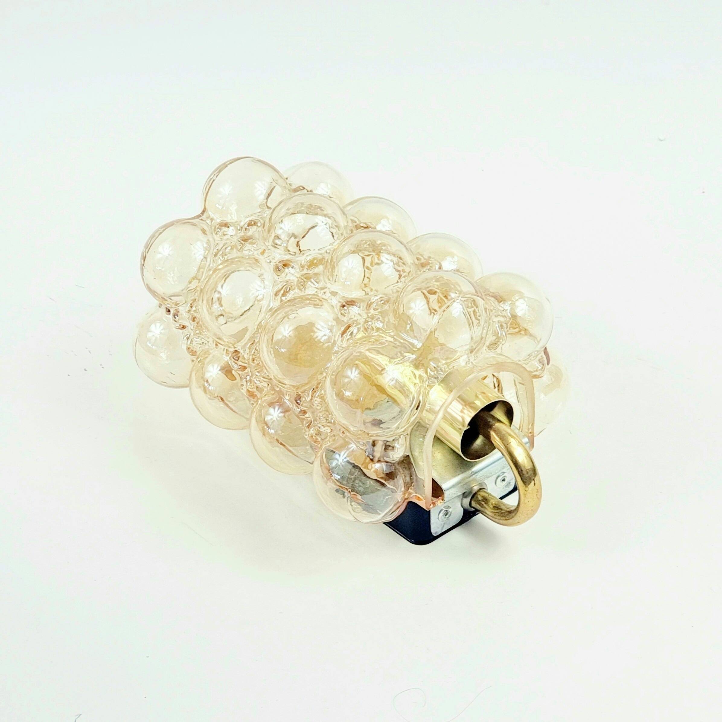 Set of 4 Mid-Century Bubble Glass Wall Lights - H. Tynell, Limburg, 1960s