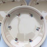 Flat plates with fine flowers