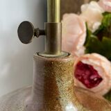 Glazed stoneware lamp base, telescopic socket