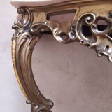 Gilded wooden console marble Louis XV style