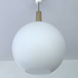 Vintage glass pendant light, 50s
