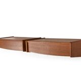 Danish Wall Mounted Nightstands in Teak 1960s