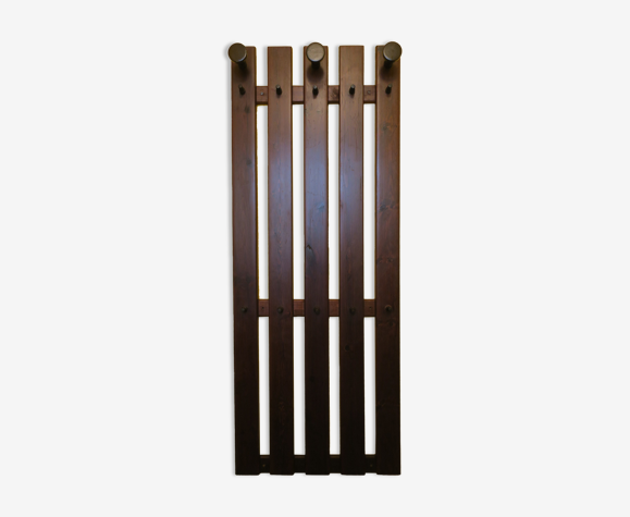 Mid century wall mounted coat rack 1960s