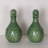 "Cabbage" oil and vinegar cruet