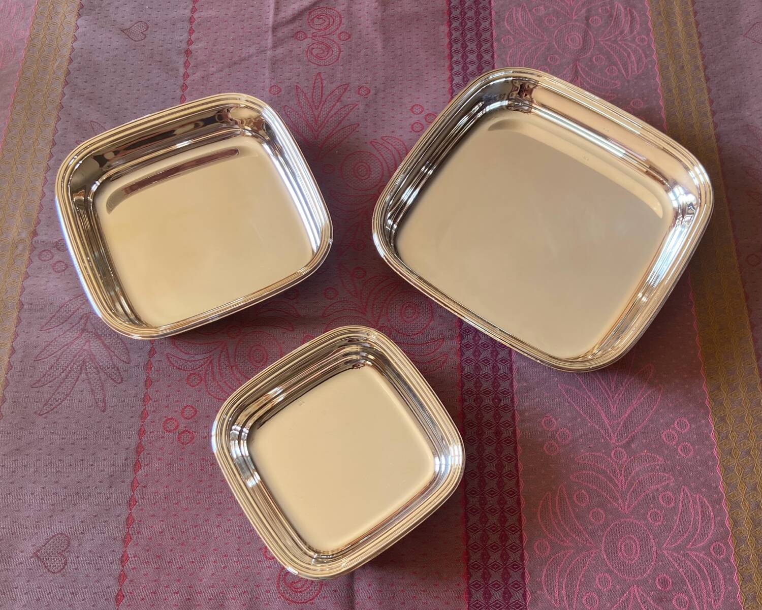 Set of 3 Silver-Plated Bowls