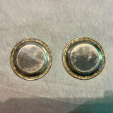 Crystal and silver-plated salt and pepper set