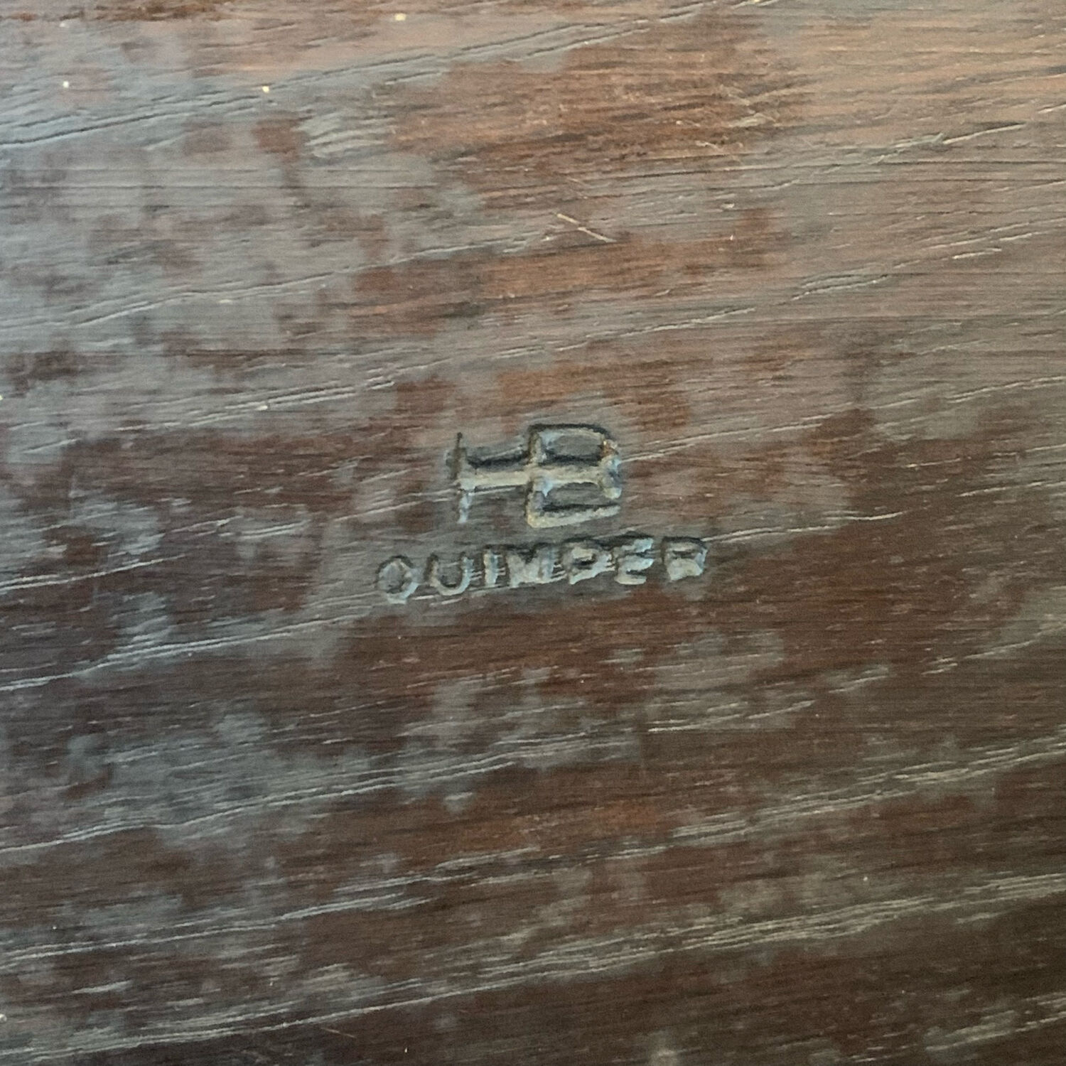 Wooden shelf harness signed Quimper HB
