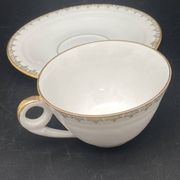 Service à thé/café porcelaine de Limoges blanche et dorure – MPM0724SV1