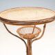 Art Nouveau bentwood & rattan pedestal table, Central Europe, c. 1900–1925