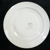 6 dessert plates in faience new model geneve small blue flower