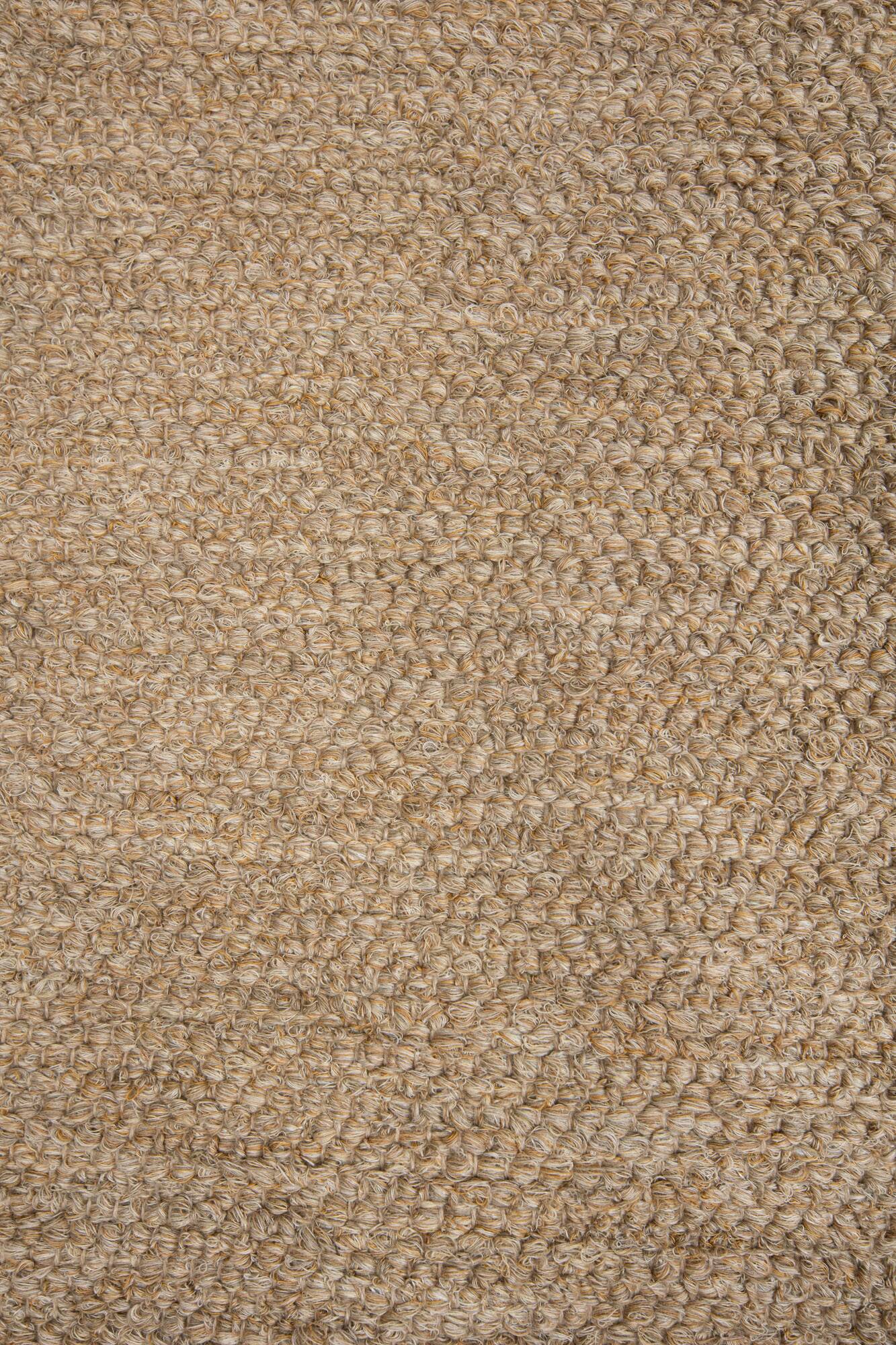 Beige recycled cotton rug 140 x 70 cm