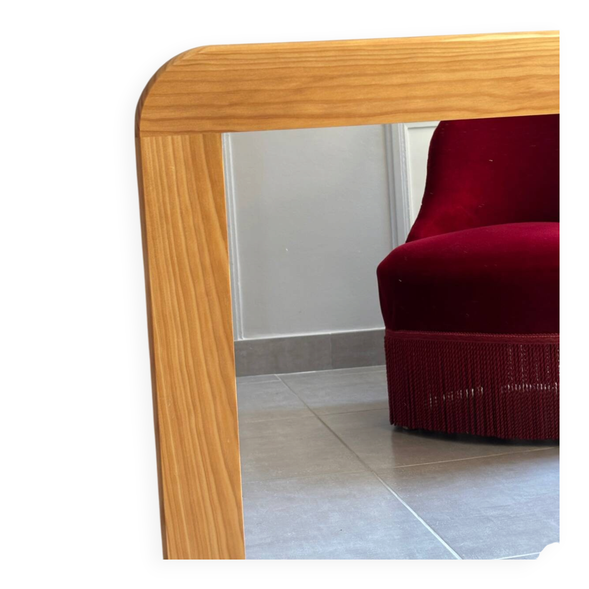 Pine mirror from the 1970s