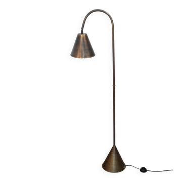Brass Floor Lamp by Jacques Adnet for Valenti 1960s