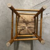 High straw chair for children