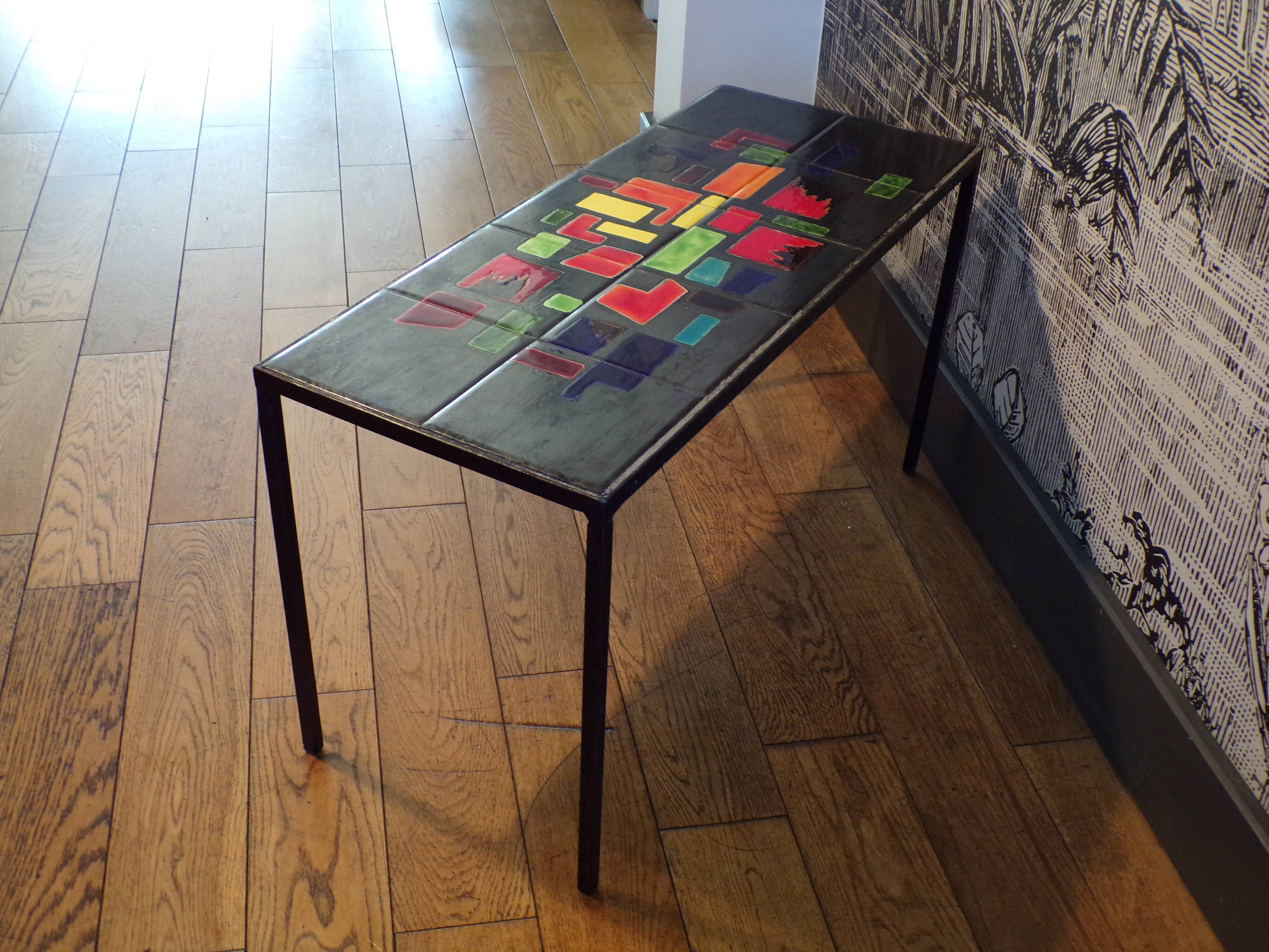 Table basse céramique Vallauris 1960