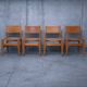 Set of 4 Vintage chairs by W. Biermann Arte Sano - 1960