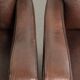Sturdy set of vintage sheepskin armchairs with a nice English design
