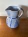 Antique blue glazed terracotta pitcher gaubert vintage kitchen