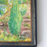 Vintage landscape painting