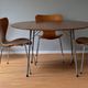 Set of Four Teak 3107 Dining Chairs by Arne Jacobsen for Fritz Hansen Denmark