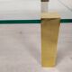 Coffee table glass brass gold