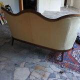 Canape a oreilles Napoleon III acajou