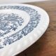 Plate decoration blue flowery