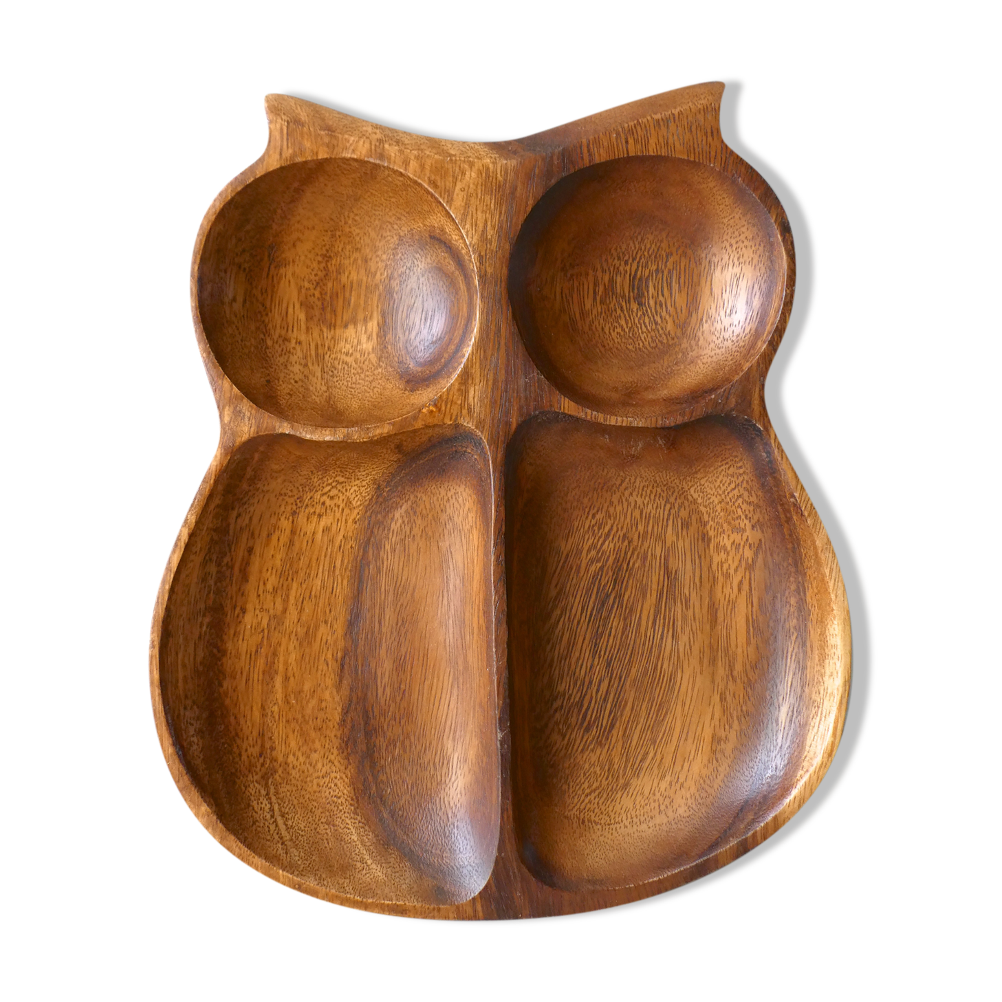 Teak shaped serving dish, early 1970