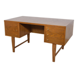 Mid-century freestanding oak desk, 1960s