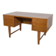 Mid-century freestanding oak desk, 1960s