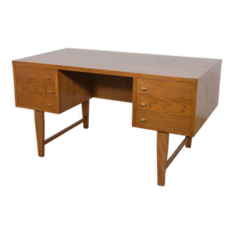 Mid-century freestanding oak desk, 1960s