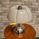 Italian lamp 1960 70 aluminum and opaline 40x30