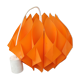 Suspension lamp by Lars Schioler butterfly model Hoyrup Light plastic editor orange 1968