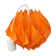 Suspension lamp by Lars Schioler butterfly model Hoyrup Light plastic editor orange 1968