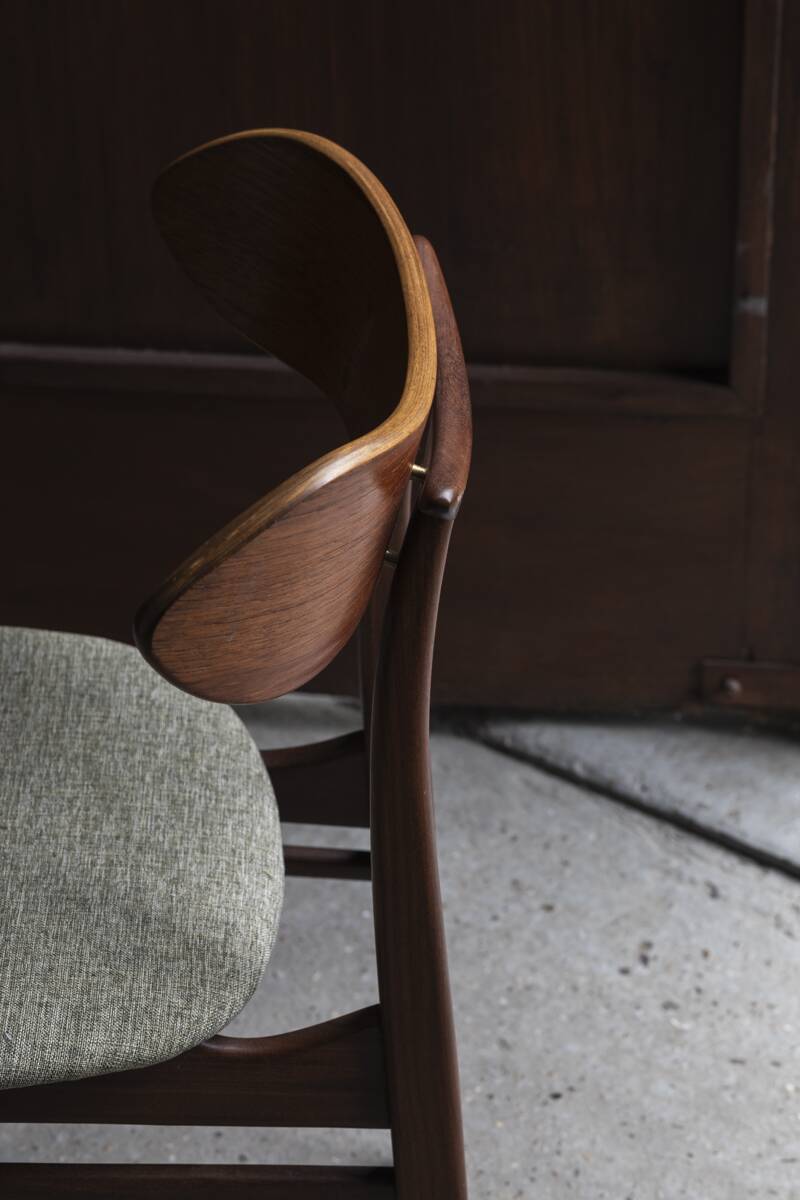 Set of 10 dining chairs 'Kastrup' by Louis van Teeffelen, Dutch design, 1960s