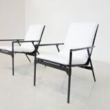 Mid-Century Pair of Foldable Armchairs Nena by Richard Sapper for B&B Italia, 1984