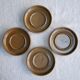 Set of 4 coffee cups in Brenne sandstone, France