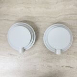 Set of 2 Lumiance round wall lamps ‘Planeta’ 1970s