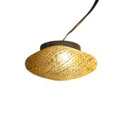 Glashutte Limburg - Tynell style - ceiling lamp - amber - 3rd quarter 20th